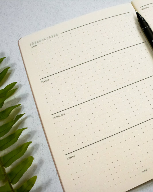 A5 Orgánika - Agenda semanal